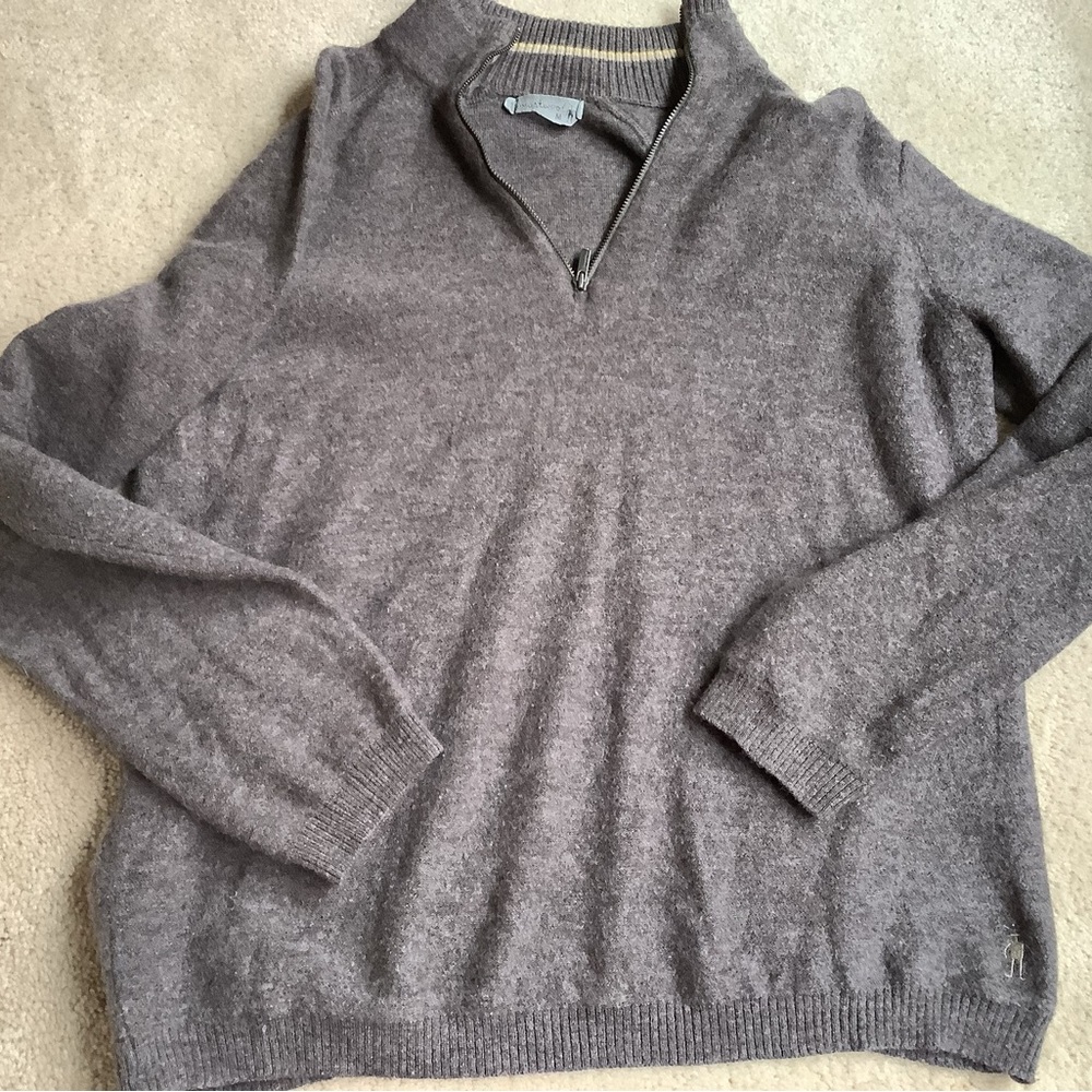 Smartwool 100% merino wool 1/4 zip sweater. M
